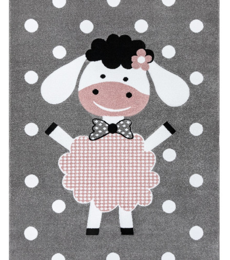 Dětský kusový koberec Petit Dolly sheep grey