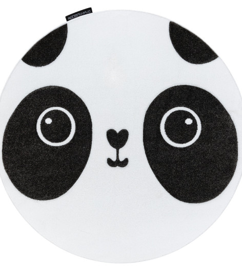 Dětský kusový koberec Petit Panda white kruh
