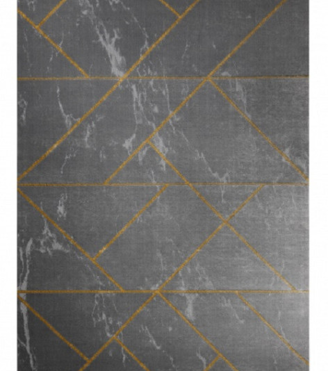 Kusový koberec Emerald geometric 1012 grey and gold