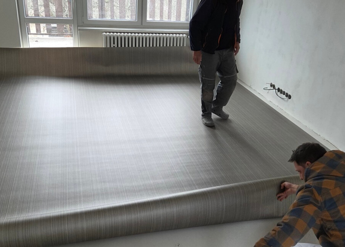 Pokládka PVC v bytě Nová Ves pod Pleší